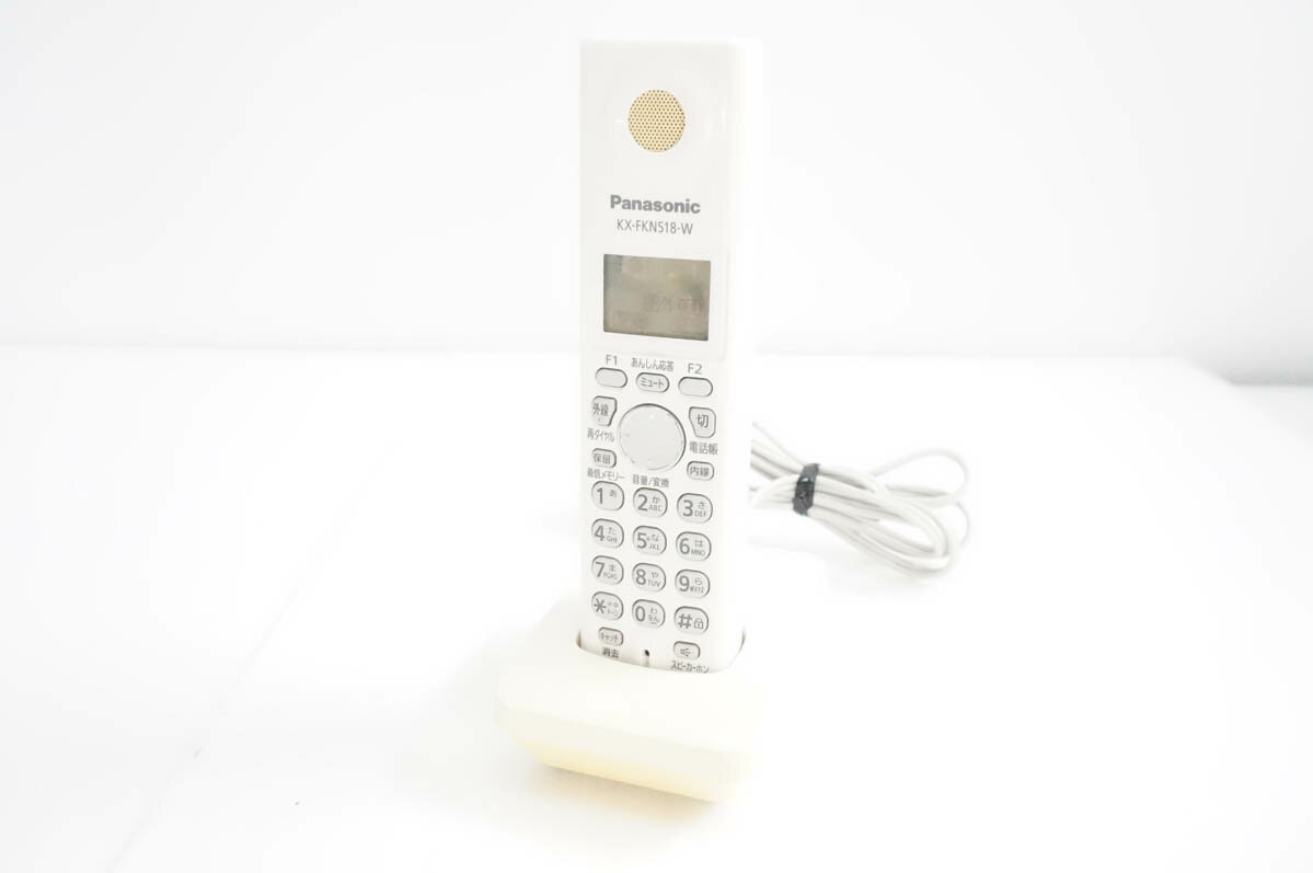 【中古】Panasonicパナソニック 増設子機 KX-FKN518-W 電話機/FAXに