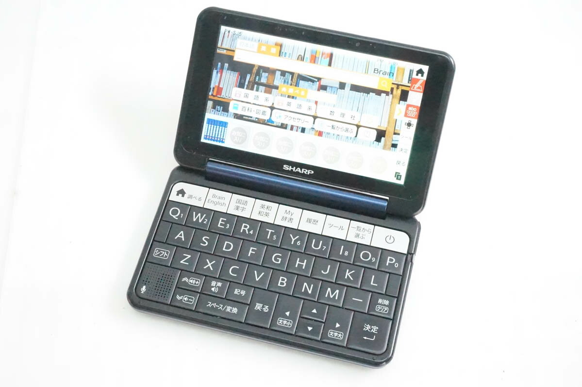 【中古】SHARPシャープ 電子辞書 Brainブレーン PW-SJ5 105コンテンツ 中学生モデル