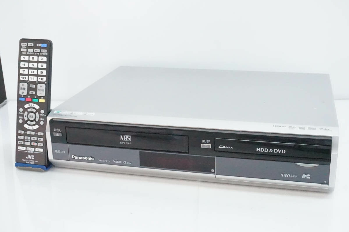 【中古】Panasonicパナソニック 地上/BS/110度CSデジタルチューナー内蔵 DVDレコーダー DMR-XP21V HDD250GB