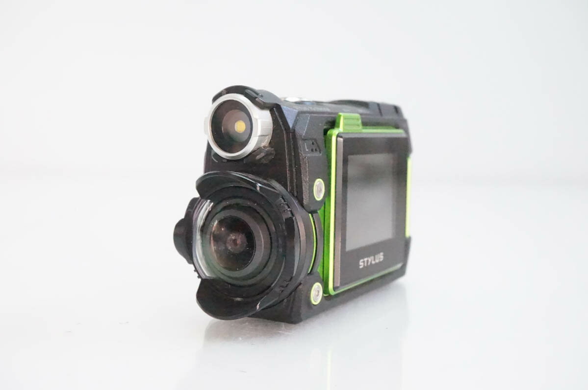 Rakuten - 【中古】OLYMPUSオリンパス OLYMPUS STYLUS TG-Tracker アクションカメラ 防水/耐衝撃2.1m＆耐荷重100kgf/防塵/耐低温