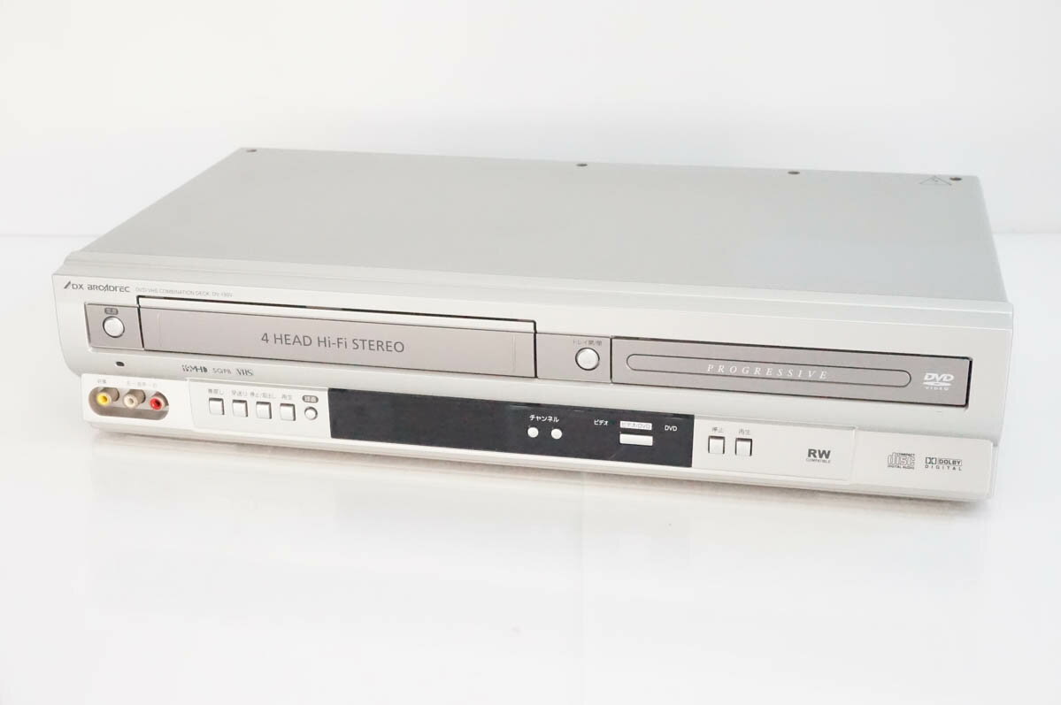 【中古】DXアンテナ DVD/VHSコンビネーションデッキ DVDプレーヤー一体型VHSビデオデッキ DV-130V DX BROADTEC