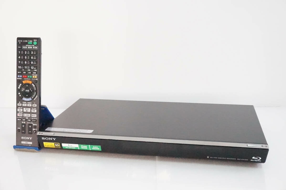 【中古】SONYソニー ブルーレイレコーダー BDZ-EW1000 2チューナー HDD1TB 3Dディスク対応
