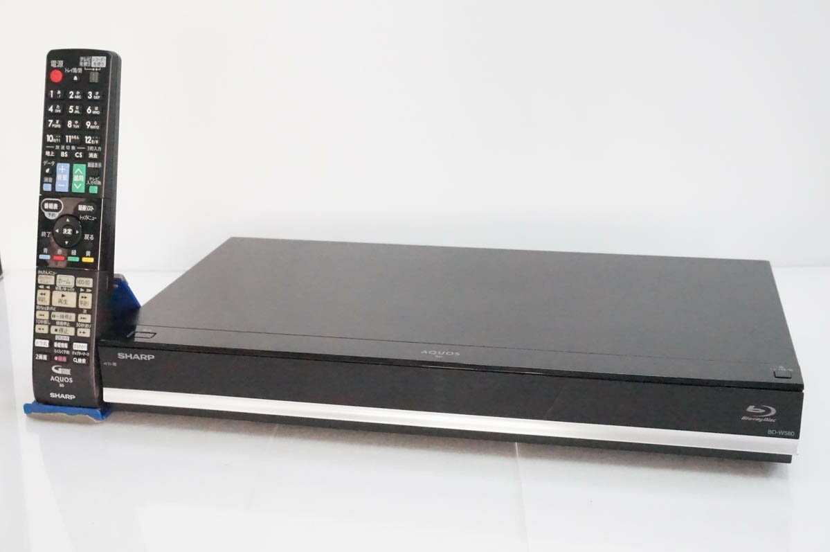 【中古】SHARPシャープ ブルーレイディスクレコーダー AQUOSアクオスブルーレイ HDD500GB Wチューナー BD-W580