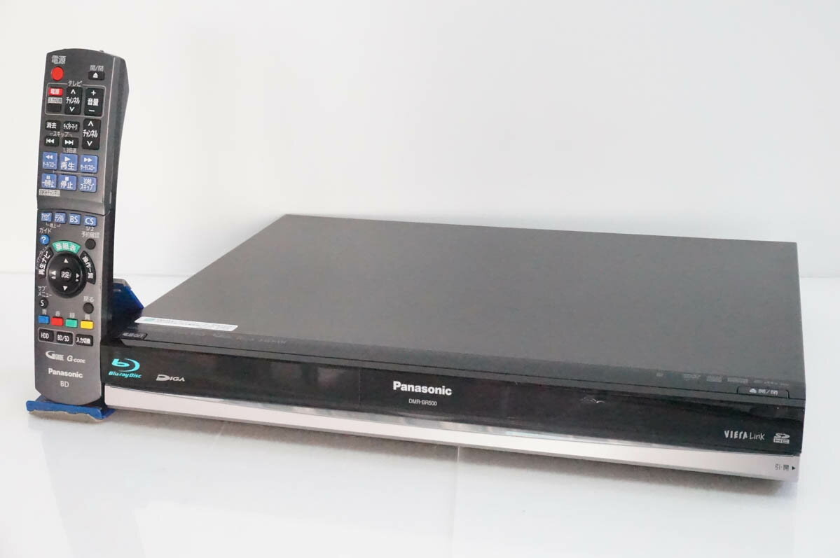 【中古】Panasonicパナソニック HDD搭載ハイビジョンブルーレイディスクレコーダー DIGAブルーレイディーガ HDD250GB DMR-BR500-K