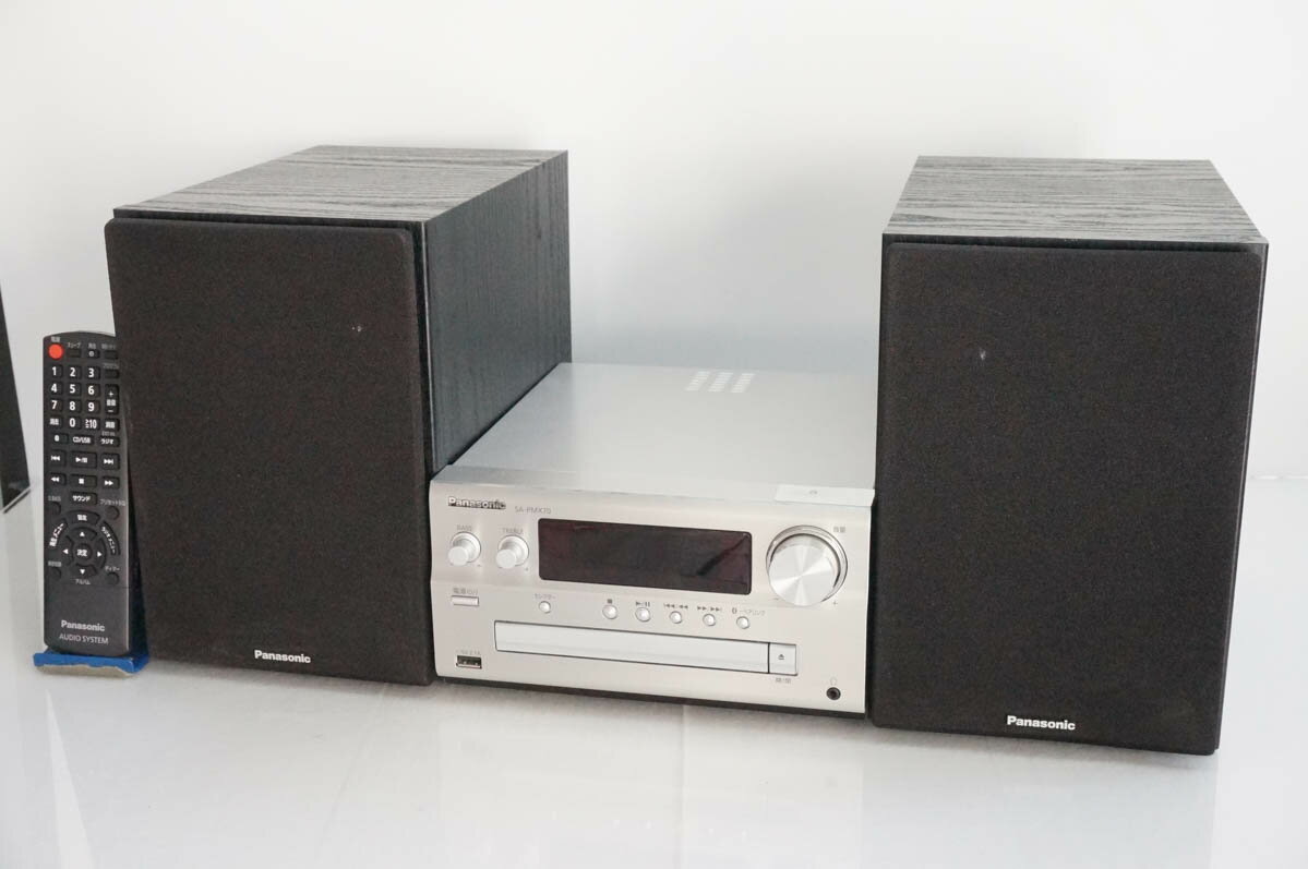 【中古】Panasonicパナソニック CDステレオシステム SC-PMX70 Bluetooth対応 ハイレゾ音源対応 ワイドFM対応