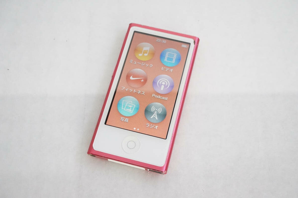 【中古】C Appleアップル 第7世代 iPod nano 16GB ピンク MD475J