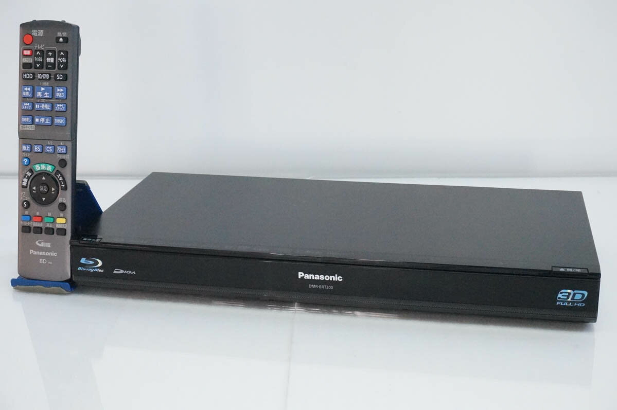 【中古】Panasonicパナソニック ハイビジョンブルーレイディスクレコーダー DMR-BRT300 HDD500GB 3Dディスク対応