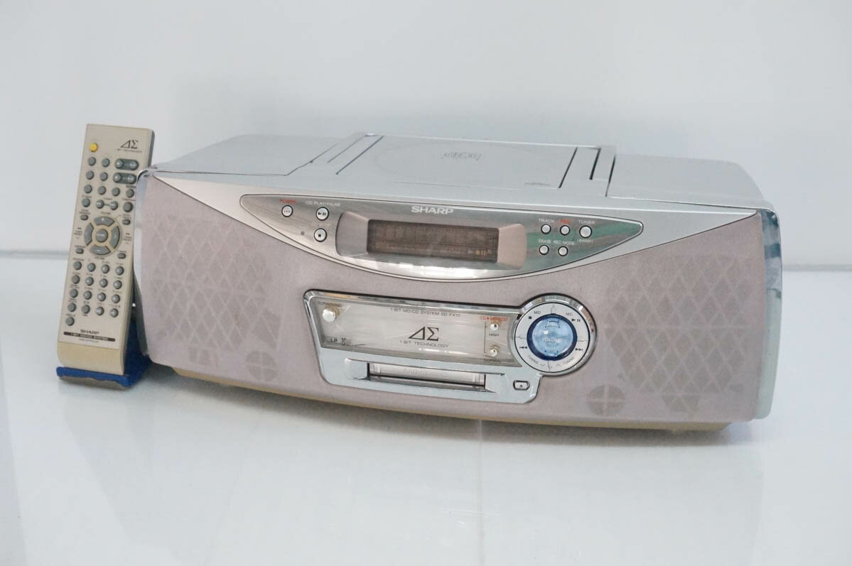 SHARP - 【中古】C SHARPシャープ 1ビットMD/CDシステム Auvi CD／MD／ラジオ MDLP対応 SD-FX10-HA オーディオ