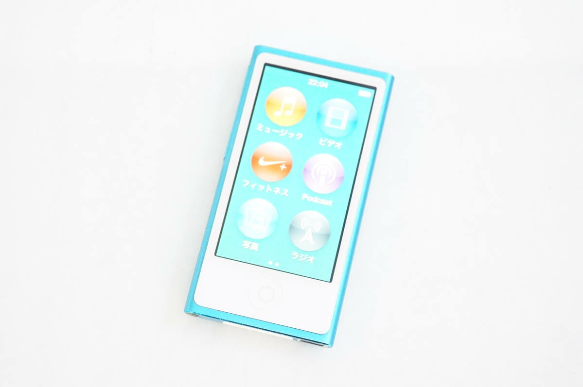 【中古】C Appleアップル 第7世代 iPod nano 16GB ブルー MD477J