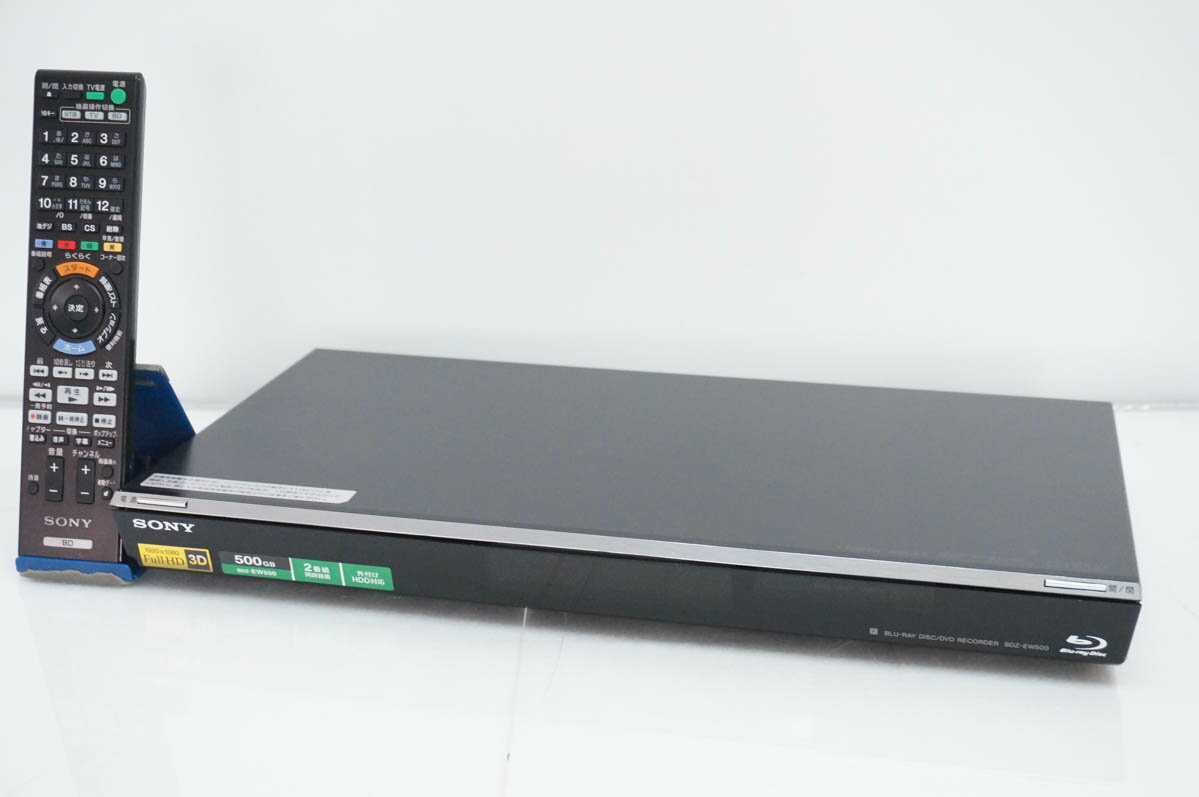 【中古】SONYソニー ブルーレイレコーダー BDZ-EW500 HDD500GB ブルーレイ 3Dディスク対応 2チューナー