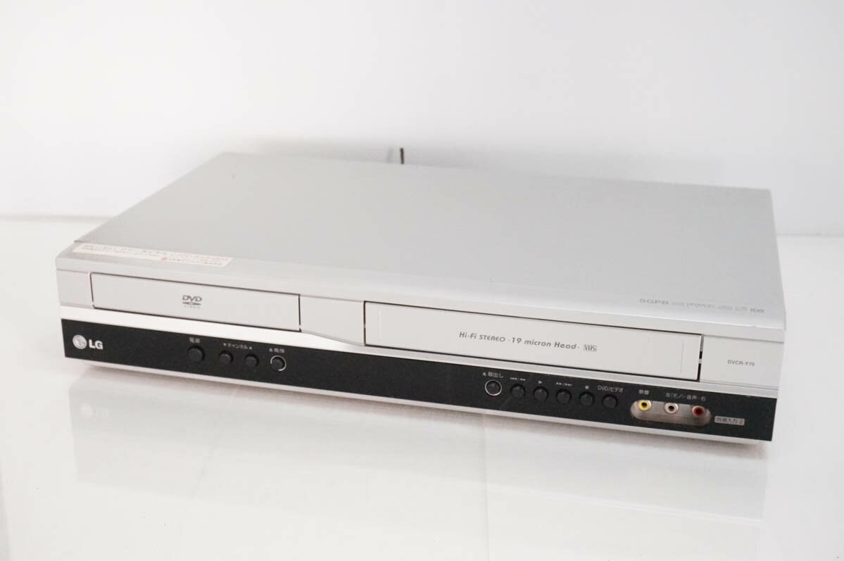 【中古】LG DVDプレーヤー/ビデオカセットレコーダー DVDプレーヤー一体型VHSビデオデッキ DVCR-Y70