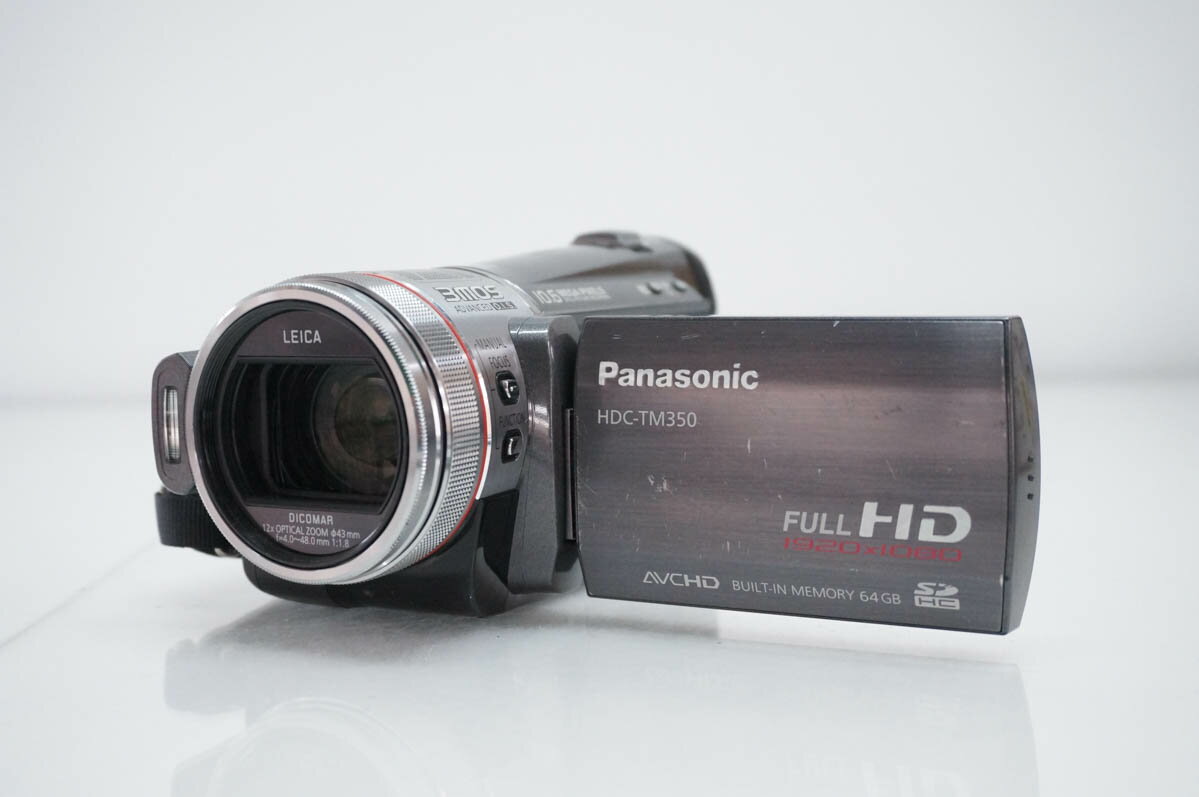 【中古】Panasonicパナソニック HDC-TM350 ハイビジョンデジタルビデオカメラ メモリ ...