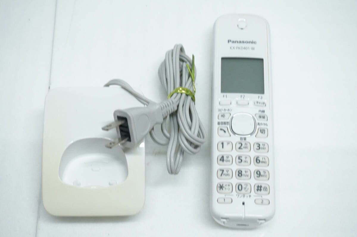 【中古】Panasonicパナソニック コードレス増設子機 KX-FKD401-W 電話機/FAXに 2