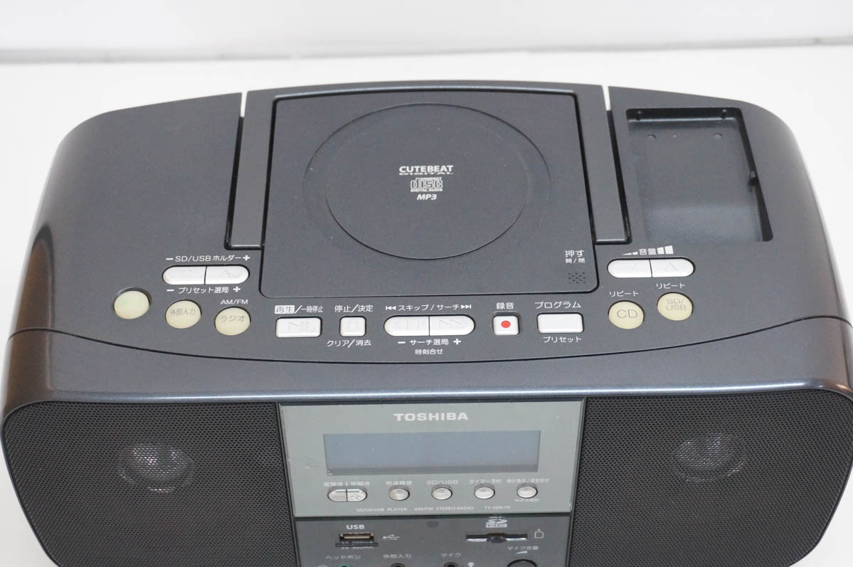 ����š����TOSHIBA SD/USB/CD�饸�� CUTEBEAT CD��SD��USB���饸�� TY-SDK70-K �����ǥ���