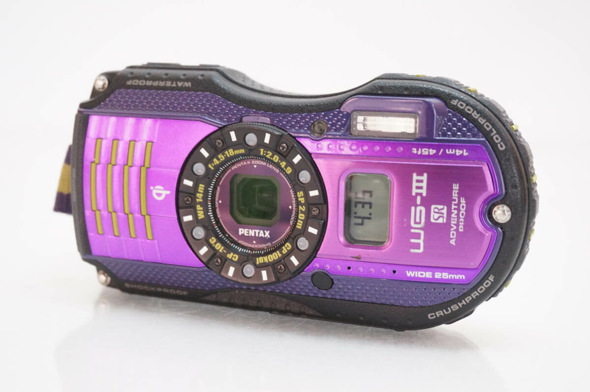 【中古】RICOHリコー 防水デジタルカメラ 1600万画素 WG-3 GPS 防水 防塵 耐衝撃
