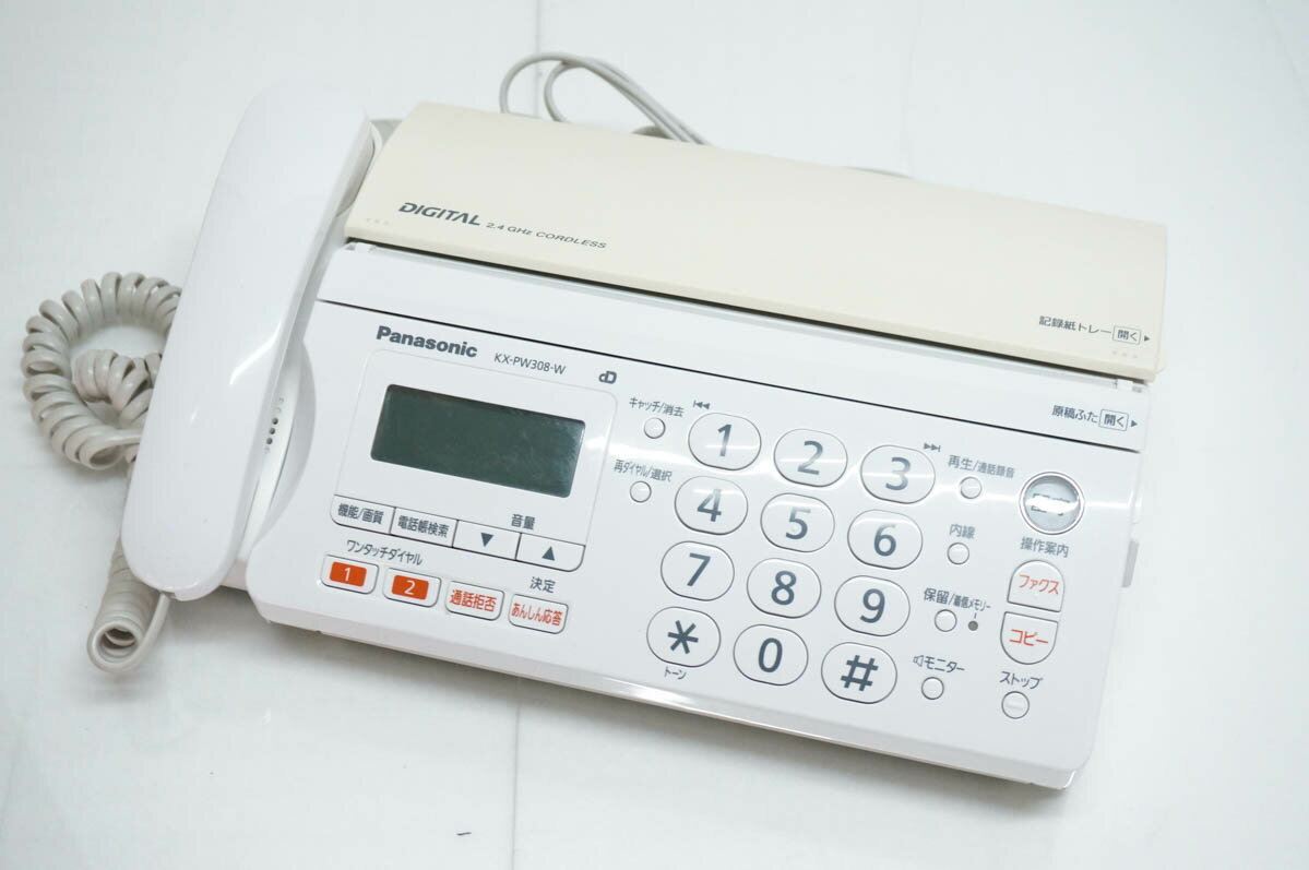 【中古】Panasonicパナソニック おたっくす 普通紙FAX KX-PW308 親機のみ