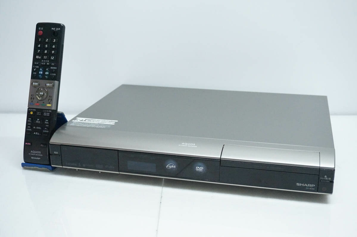 【中古】SHARPシャープ AQUOS 地上・BS・110度CSデジタルチューナー内蔵 ハイビジョンレコーダー DV-AC82 HDD250GB DVDレコーダー