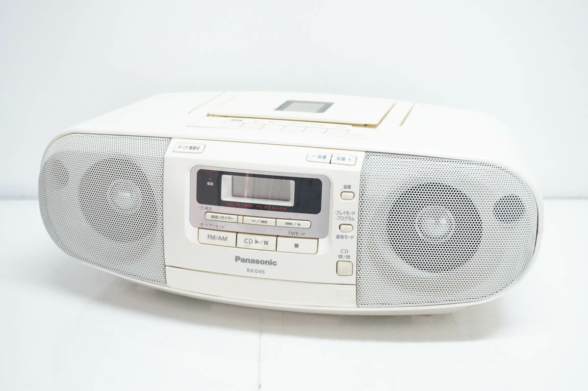 Panasonic - 【中古】Panasonicパナソニック ポータブルステレオCDシステム RX-D45-W ホワイト オーディオ