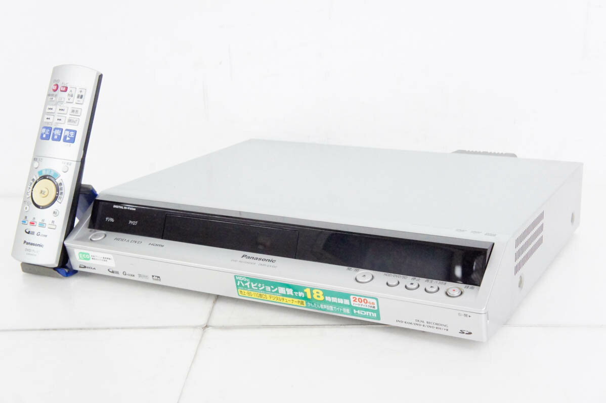 【中古】Panasonicパナソニック HDD内蔵DVDレコーダー DIGAディーガ 地デジ対応 HDD200GB DMR-EX100-S