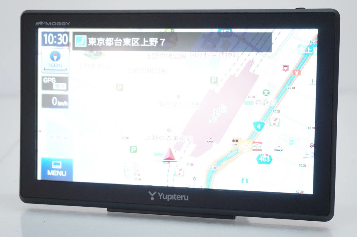 YUPITERU - 【中古】Yupiteruユピテル 7V型 ポータブルナビゲーション MOGGY YPB743 カーナビ