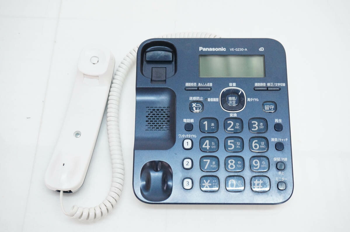 【中古】Panasonicパナソニック 電話機 RU・RU・RU VE-GZ30-A 親機のみ
