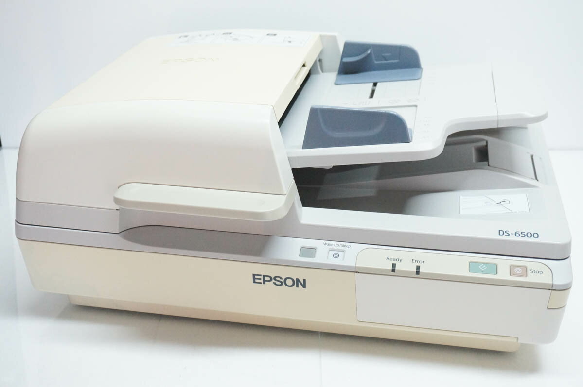 【中古】EPSONエプソン A4対応 ADF搭載フラットベッドスキャナー DS-6500