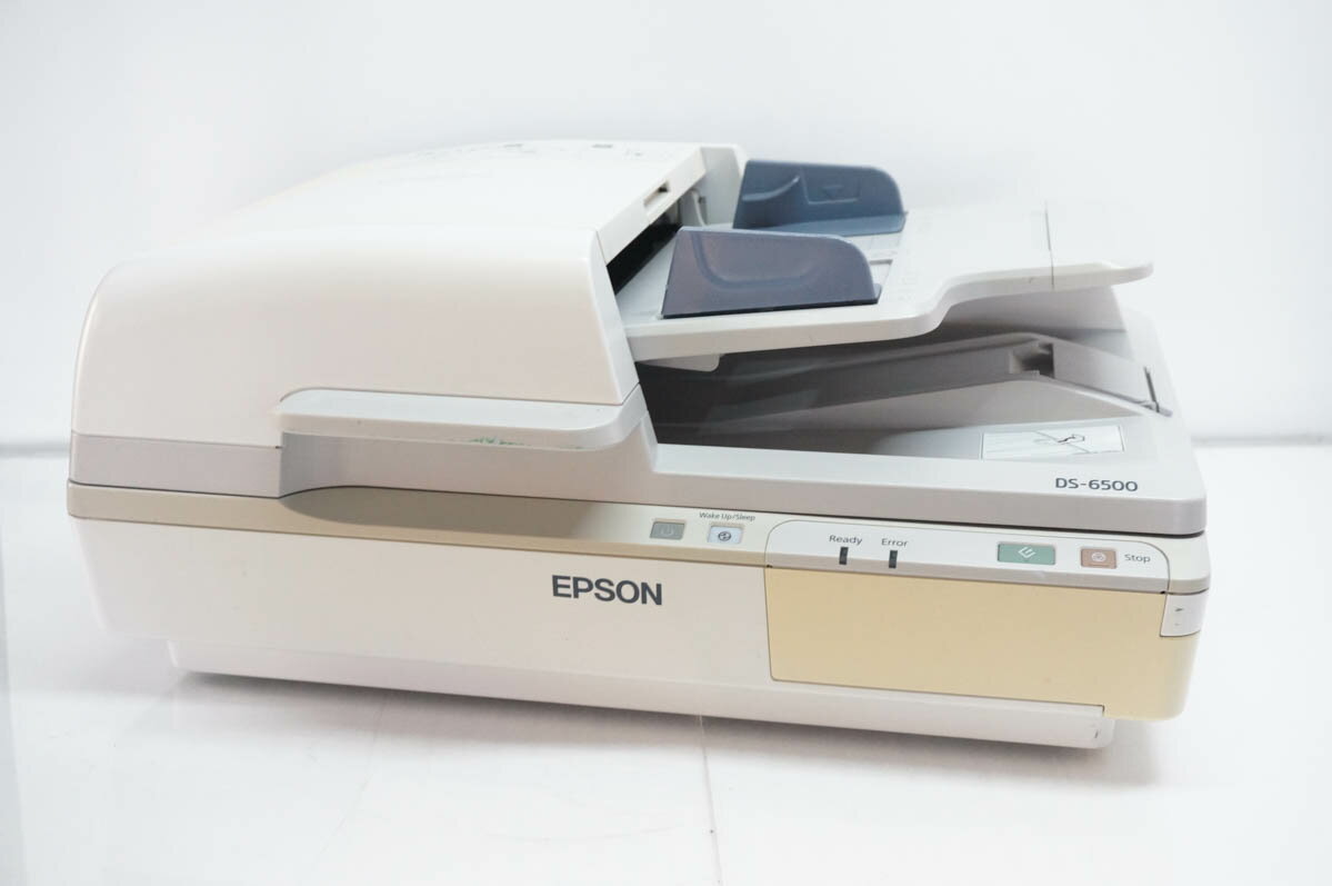 【中古】EPSONエプソン A4対応 ADF搭載フラットベッドスキャナー DS-6500