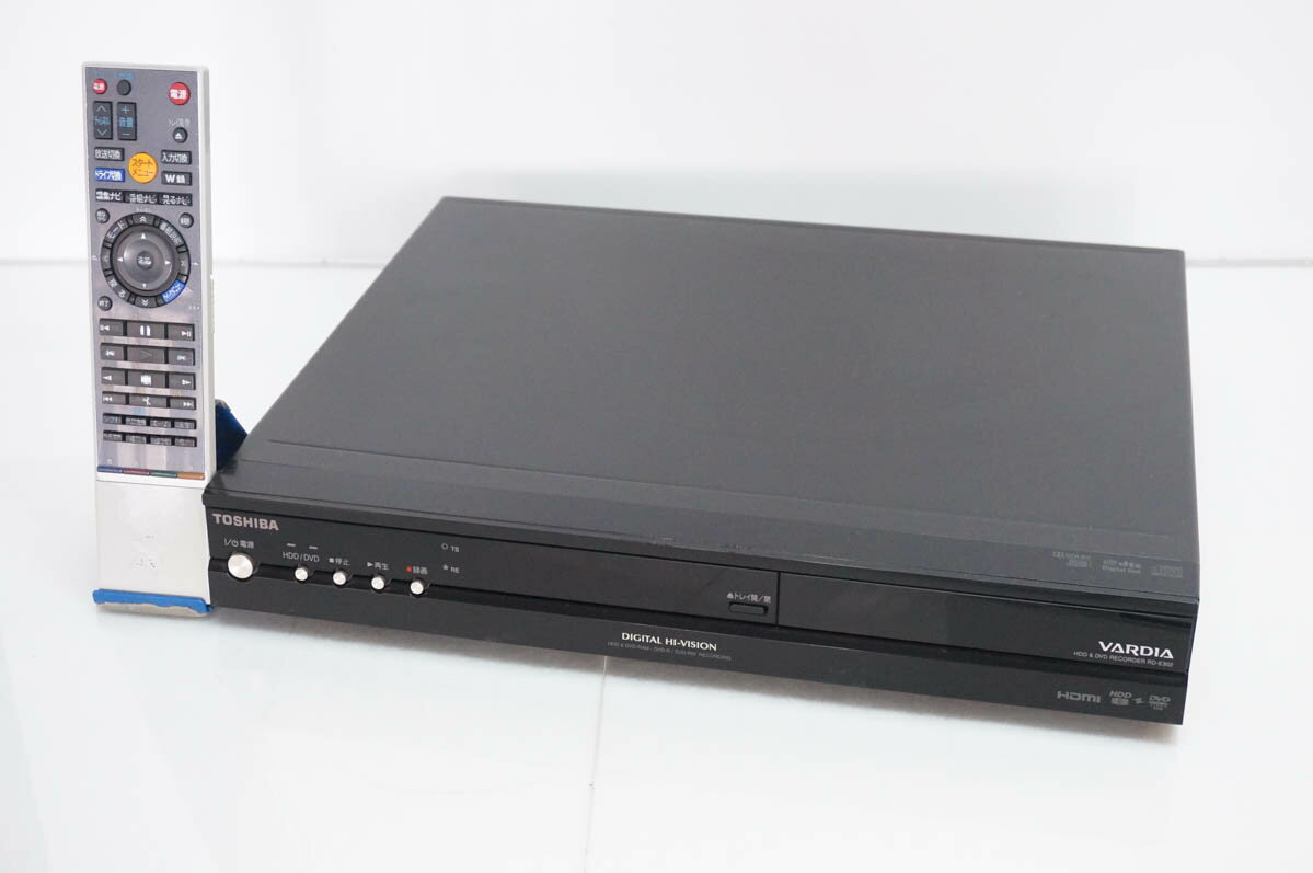 Rakuten - 【中古】TOSHIBA東芝 DVDレコーダー HDD320GB内蔵 DVD-RAM/-R/-RW/-R DL 地上/BS/CS110度デジタル内蔵 RD-E302
