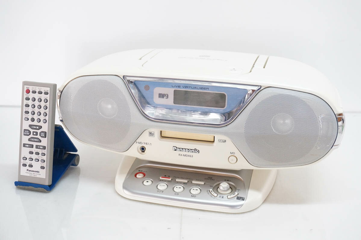 Panasonic - 【中古】Panasonicパナソニック パーソナルMDシステム CD／MD／ラジオ MDLP対応 RX-MDX63 オーディオ