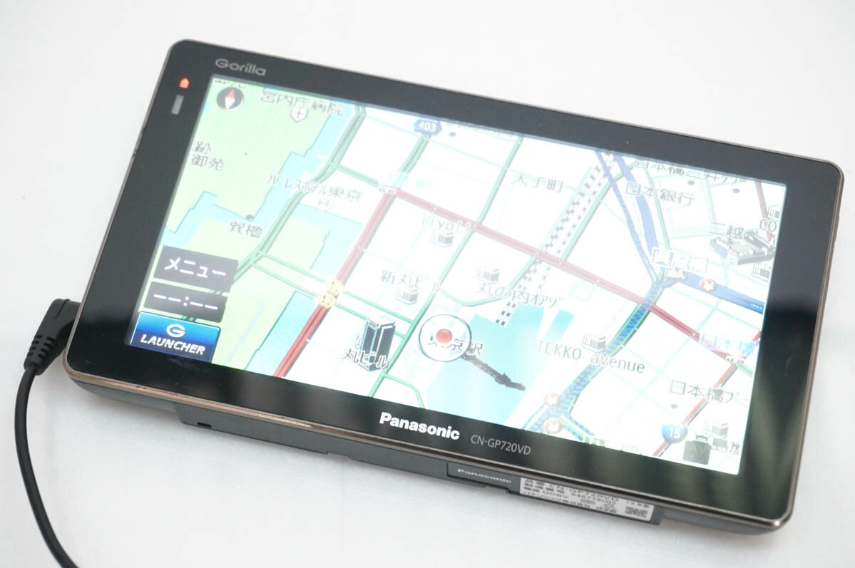 【中古】Panasonicパナソニック 7V型 SSDポータブルカーナビゲーション Gorillaゴリラ CN-GP720VD
