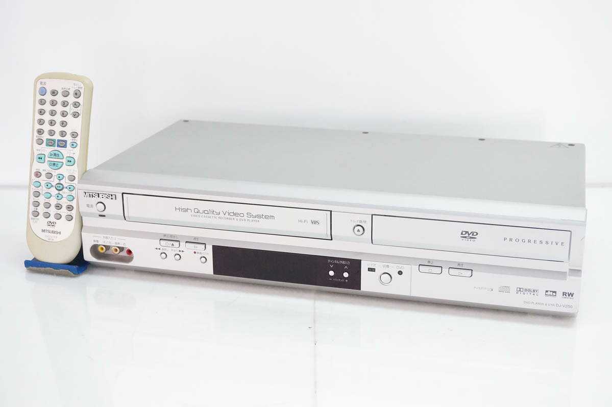 ビデオデッキ　DVDプレイヤー　　三菱 中古 ビデオデッキ一体型DVDプレーヤー 国内主要メーカー限定 スタッフ