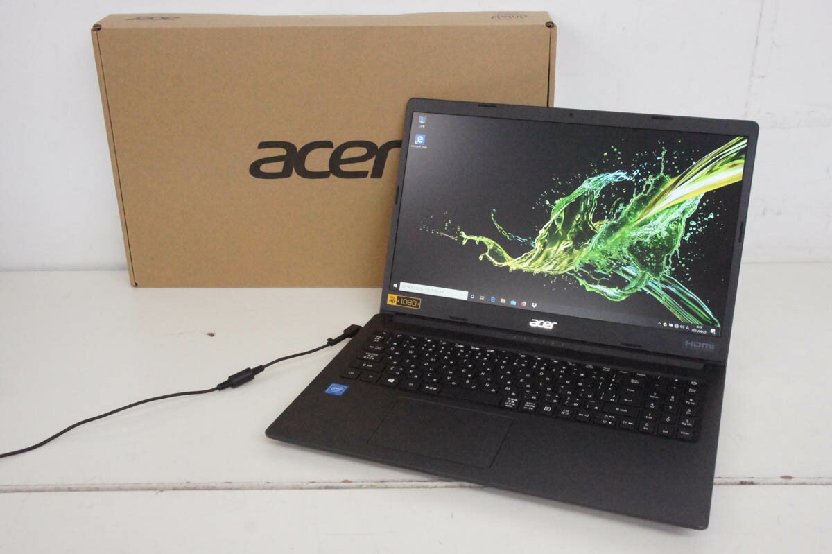 【中古】ノートパソコン/ACER/15.6型/Windows10/intel Cerelon N4000 1.10GHz/メモリ4GB/SSD256GB/無線LAN搭載/Aspire 3 A315-34-F14U