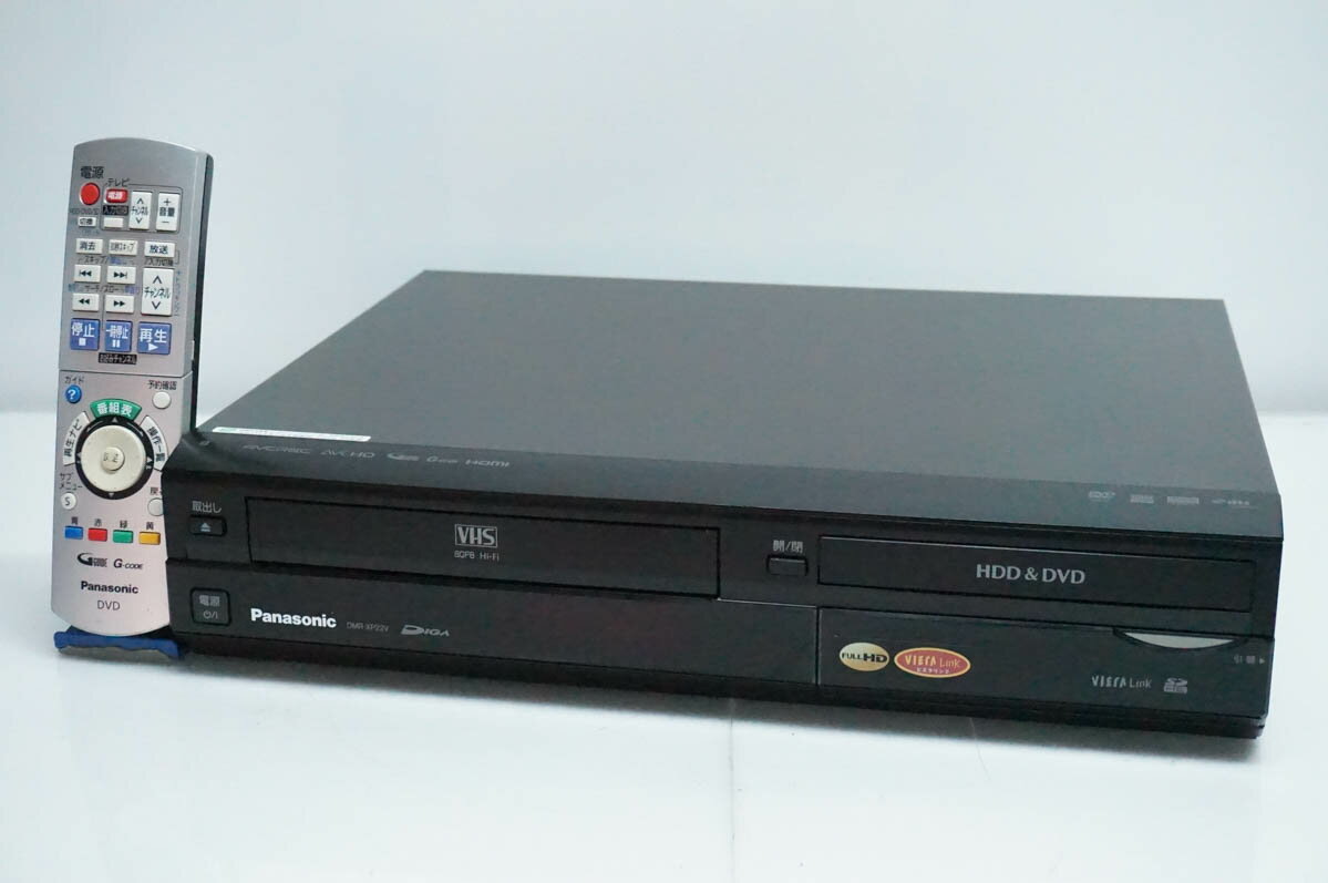 【中古】Panasonicパナソニック HDD内蔵DVDレコーダー DIGAディーガ 地デジ対応 HDD250GB DMR-XP22V-K