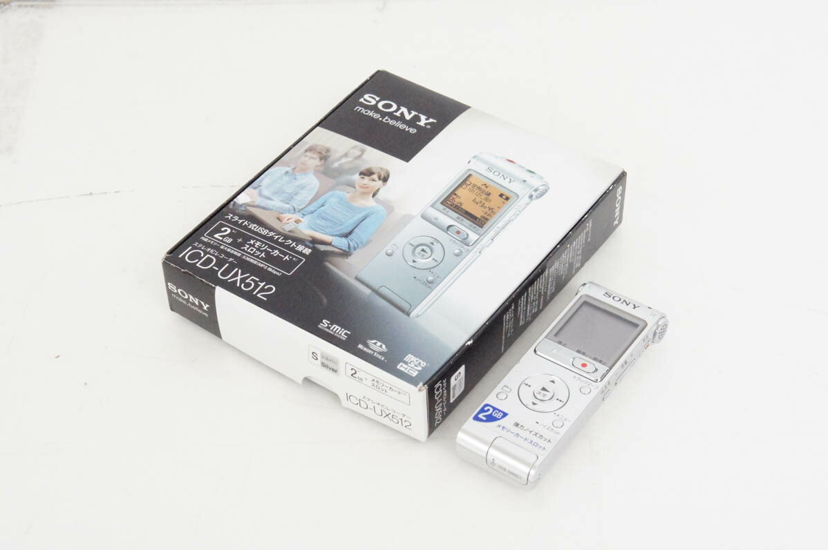 【中古】SONYソニー ICレコーダー ICD-UX512 2GB