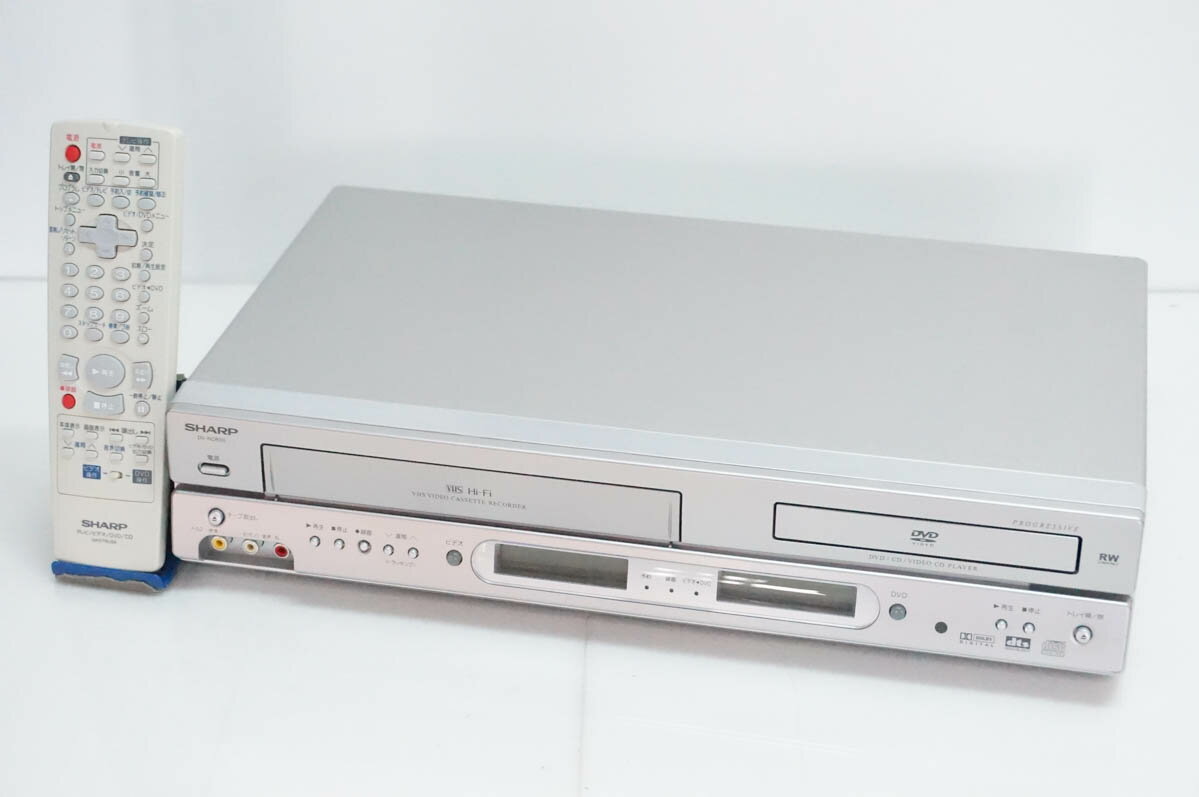 SHARP - 【中古】SHARPシャープ VTR一体型DVDビデオプレーヤー DVDプレーヤー一体型VHSビデオデッキ DV-NC600