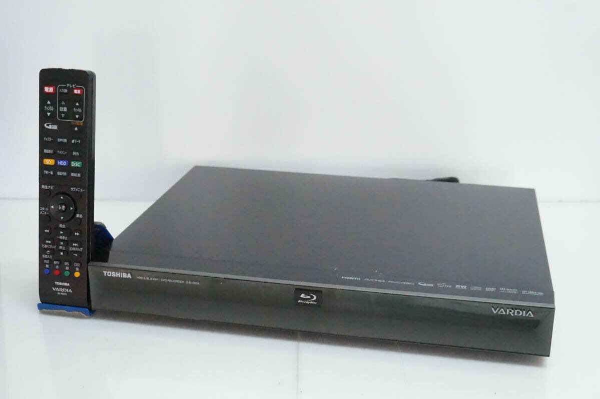 【中古】TOSHIBA東芝 ブルーレイレコーダー Wチューナー VARDIA D-B1005K HDD1TB