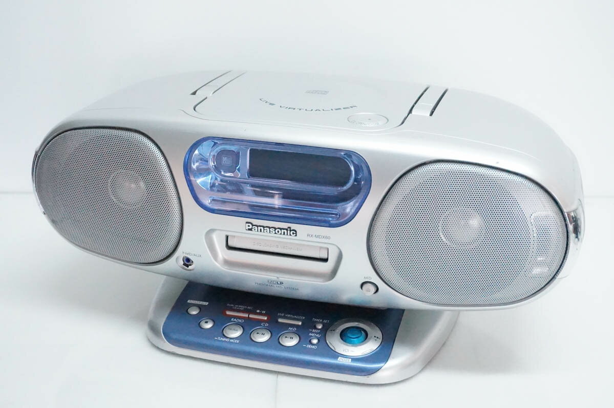 Panasonic - 【中古】Panasonicパナソニック パーソナルMDシステム CD／MD／ラジオ MDLP対応 RX-MDX60 オーディオ