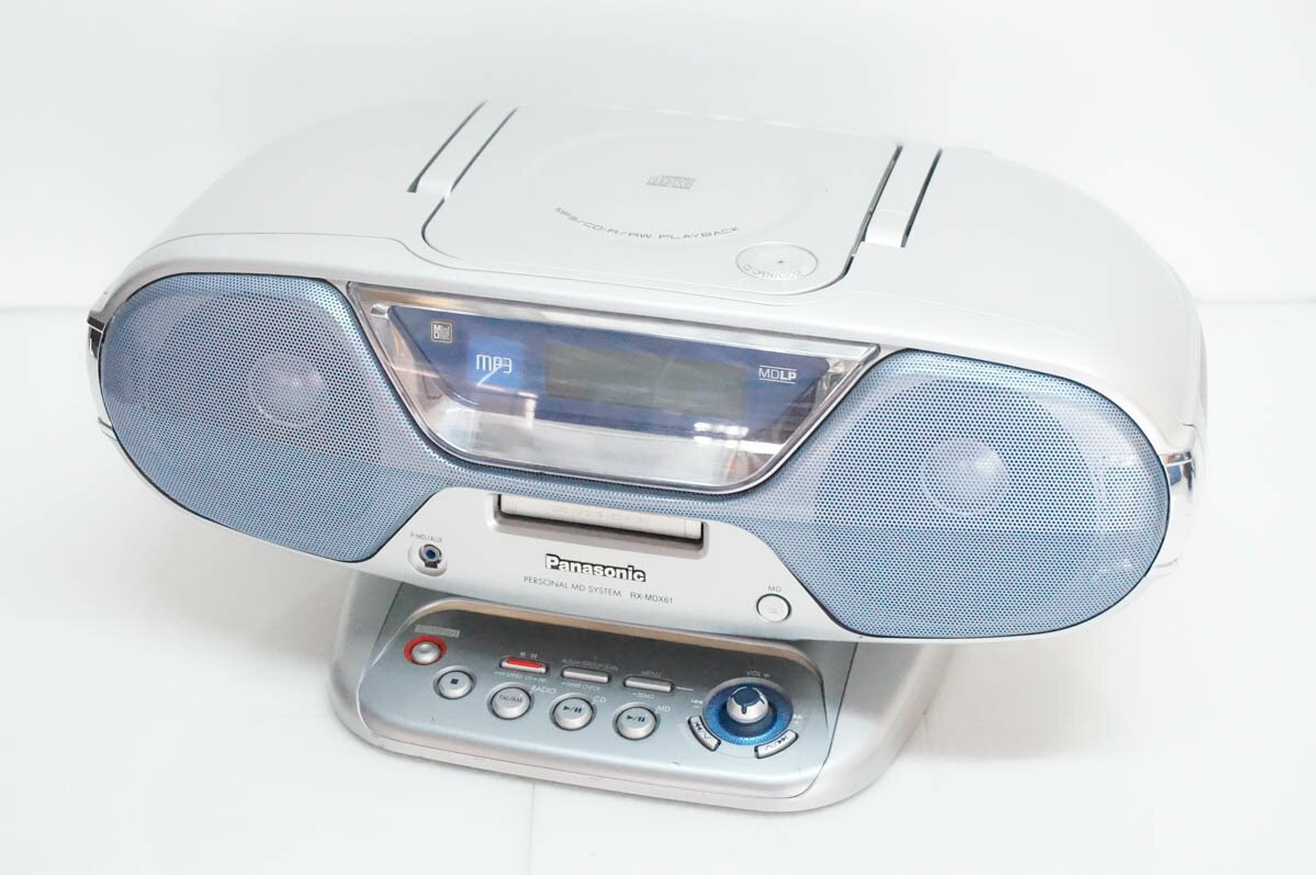 Rakuten - 【中古】Panasonicパナソニック パーソナルMDシステム CD／MD／ラジオ MDLP対応 RX-MDX61 オーディオ