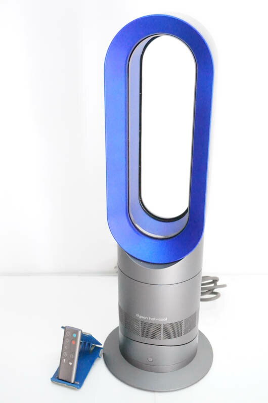 Rakuten - 【中古】C ダイソンDyson Hot+Coolホットアンドクール ファンヒーター エアマルチプライアー AM09 IB アイアン/サテンブルー 扇風機