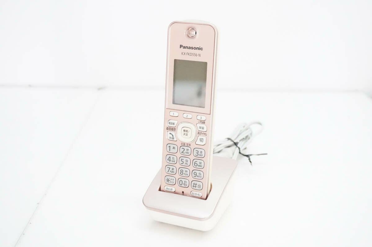 【中古】Panasonicパナソニック 増設子機 KX-FKD556-N 無接点充電 電話機/FAXに