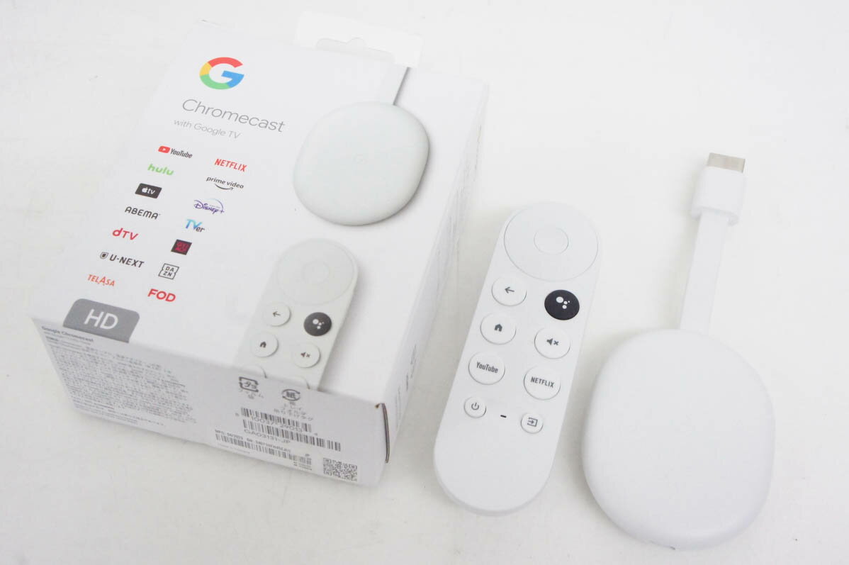 【中古】Googleグーグル Chromecast with Google TV（HD）GA03131-JP