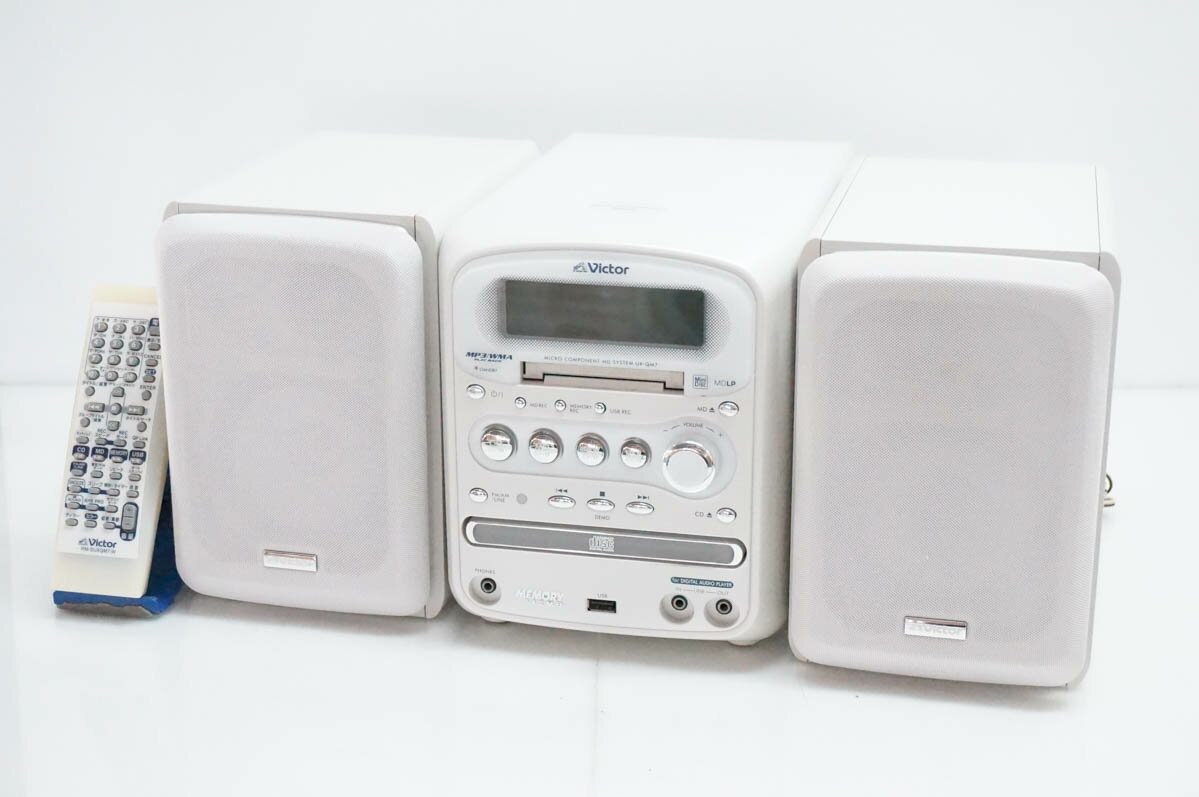 Sd Cards Compatible - 【中古】JVC Victorビクター マイクロコンポーネントMDメモリーシステム MDLP対応 MD／CD／メモリー／ラジオ 512MB UX-QM7