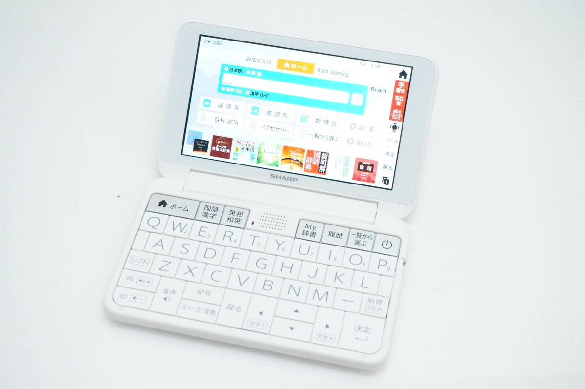 【中古】C SHARPシャープ カラー電子辞書 Brain PW-SS6 高校生向け上位モデル 280コンテンツ