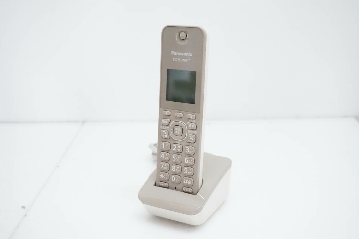 【中古】Panasonicパナソニック コードレス増設子機 KX-FKD404-T 電話機/FAXに