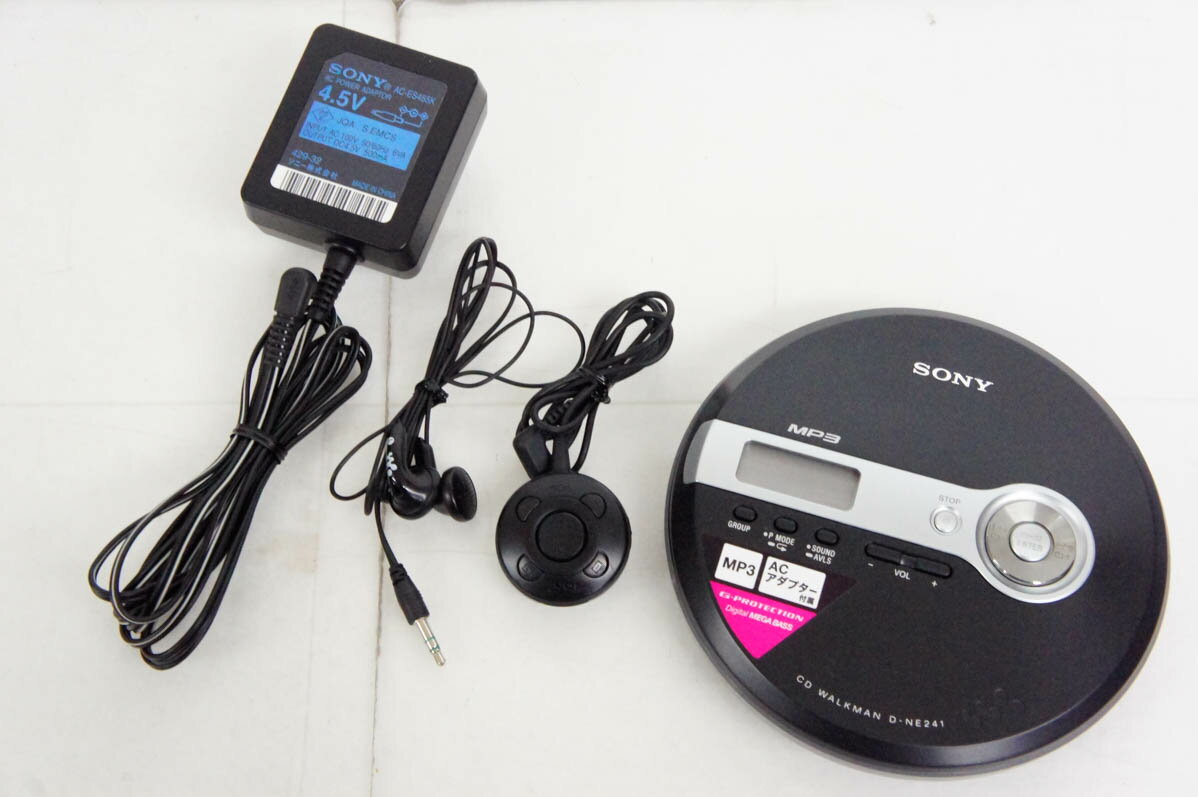 【中古】SONYソニー CD Walkman ウォークマン D-NE241 ポータブルオーディオ CDプレーヤー