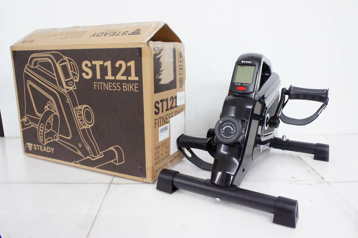 【中古】STEADYステディ ミニフィットネスバイク ST121 電源不要 負荷16段階