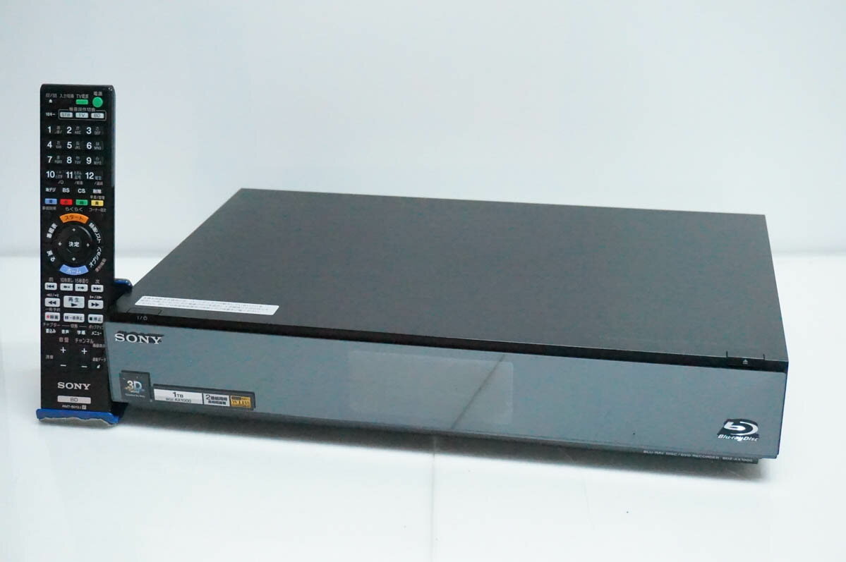 【中古】SONYソニー ブルーレイレコーダー HDD1TB/Wチューナー ブルーレイ3Dディスク対応 ...