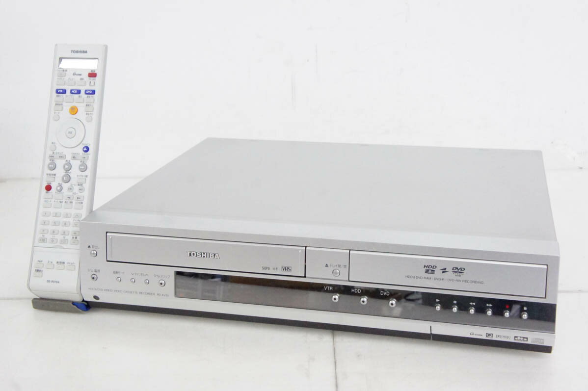 【中古】東芝 VTR一体型HDD＆DVDレコーダー HDD160GB RD-XV33 VHSビデオデッキ