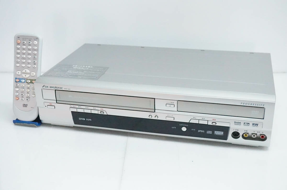 【中古】DXアンテナ VHSビデオデッキ一体型DVDレコーダー DVR-120V 地デジ非対応 VH ...