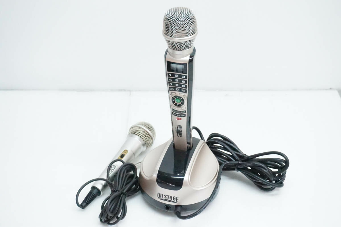 Rakuten - 【中古】ON STAGE オンステージ 家庭用カラオケ PK-FB01GT パーソナルカラオケ ペアマイク付き
